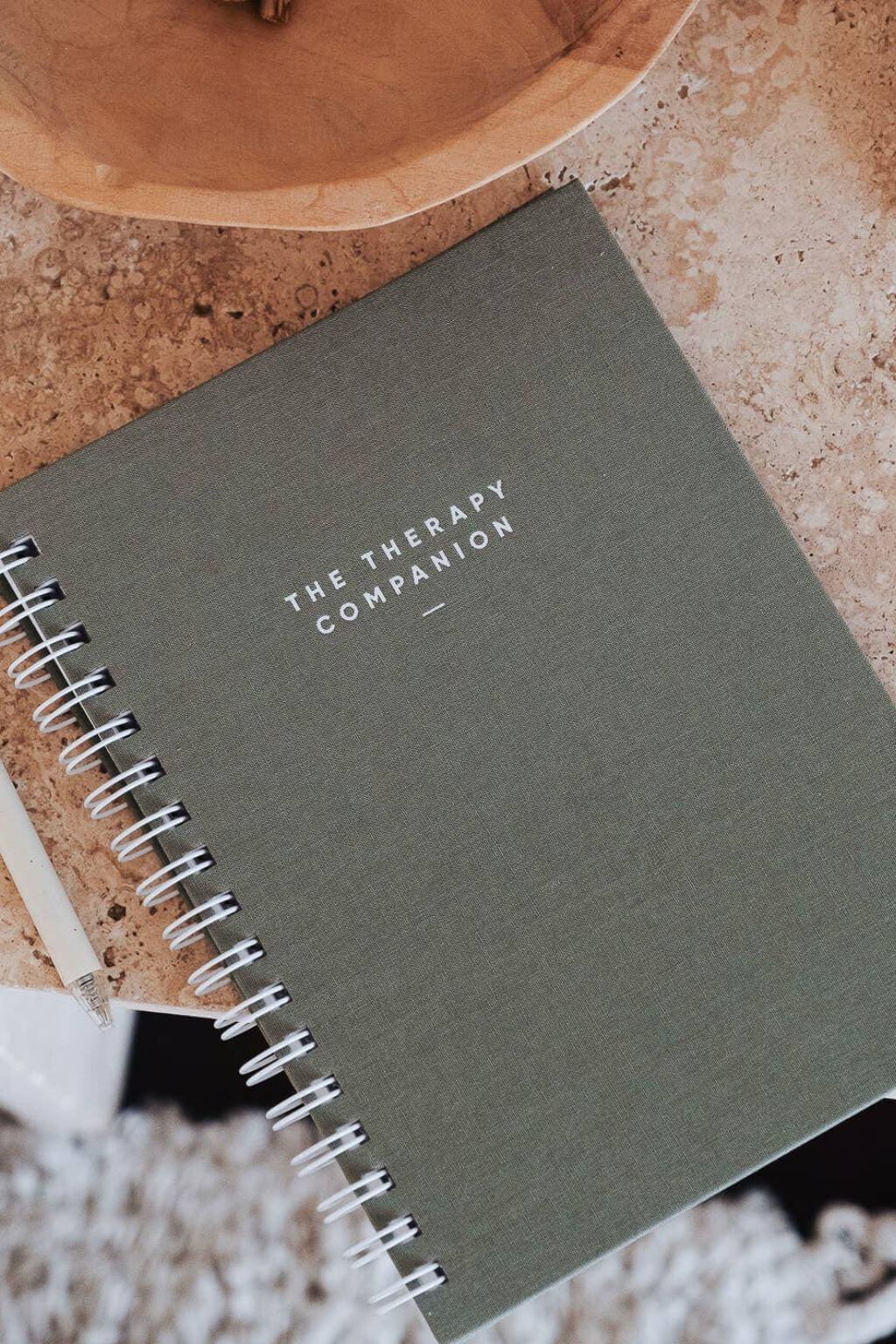 The Therapy Companion | Guided Therapy Journal for Reflection + Session Notes – Sage