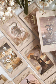 Lucid Dreams Beginner Tarot Deck with Keywords | Beige Edition IV
