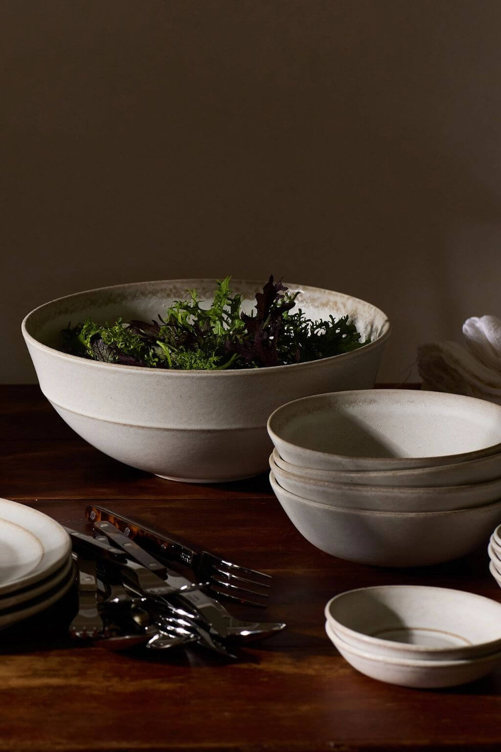 Artisan Stoneware Deep Serving Bowl