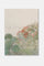 vintage poppy flower field landscape art print soft tones