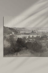 Vintage Trees Forest Landscape Painting Art Print