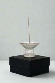Limited Edition: White Onyx Shibui Stoneware Incense Holder