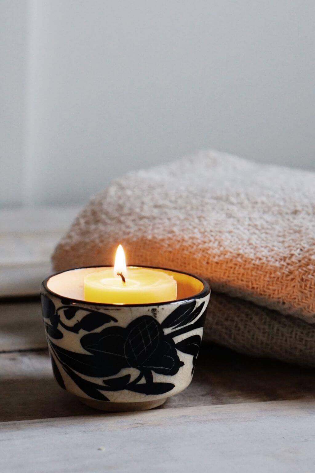 Pure Beeswax Votive Candles | Hand Poured Natural Beeswax