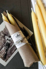 Hand Dipped Beeswax Taper Candles