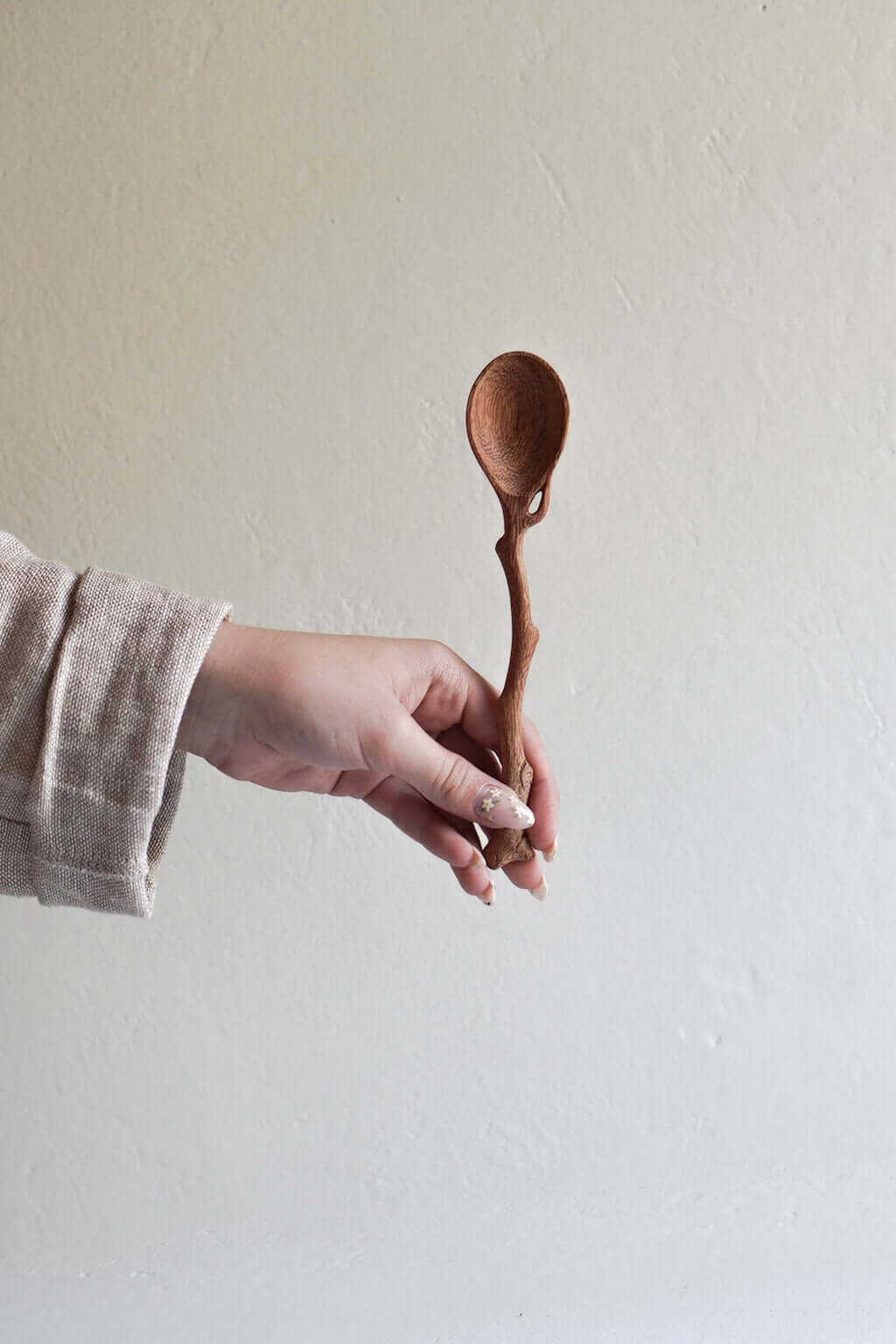 Twig Handle Spoon | Hand-Carved Doussie Wood