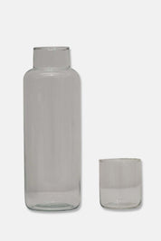 Recycled Glass Bedside Water Carafe + Drinking Glass Set