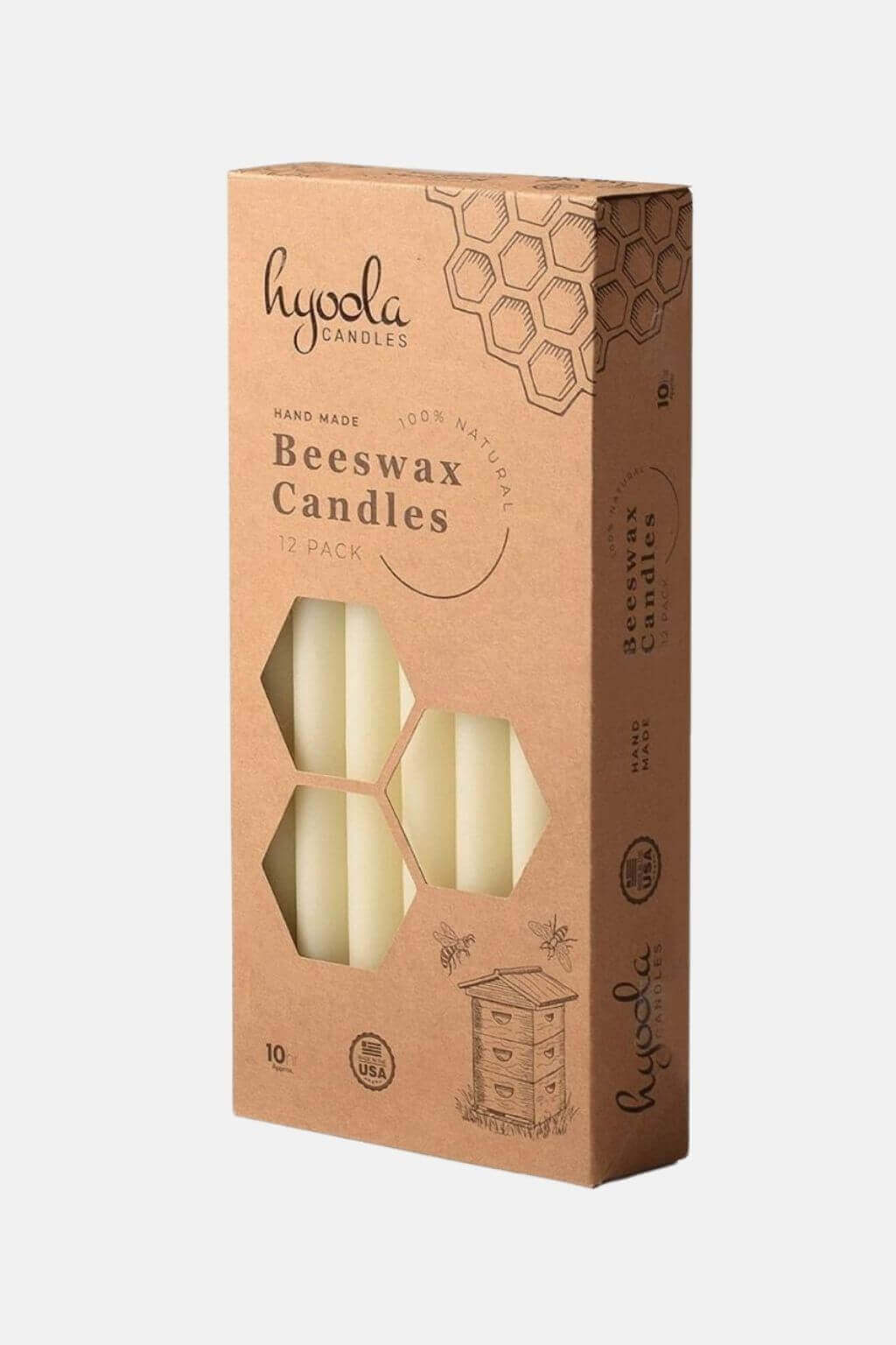 Dear Juniper Beeswax Taper Candles - Thumbnail 3