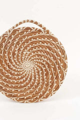 Soleil Hanging Pine Needle Trivet | Fair Trade + Handwoven